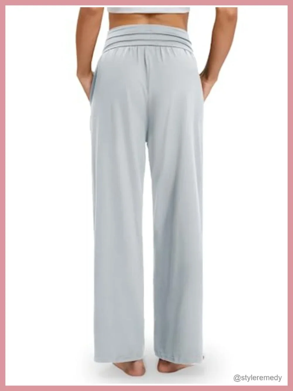 Wide Leg Yoga Pants High Waisted Flow Lounge Pajama Pants with Pockets
